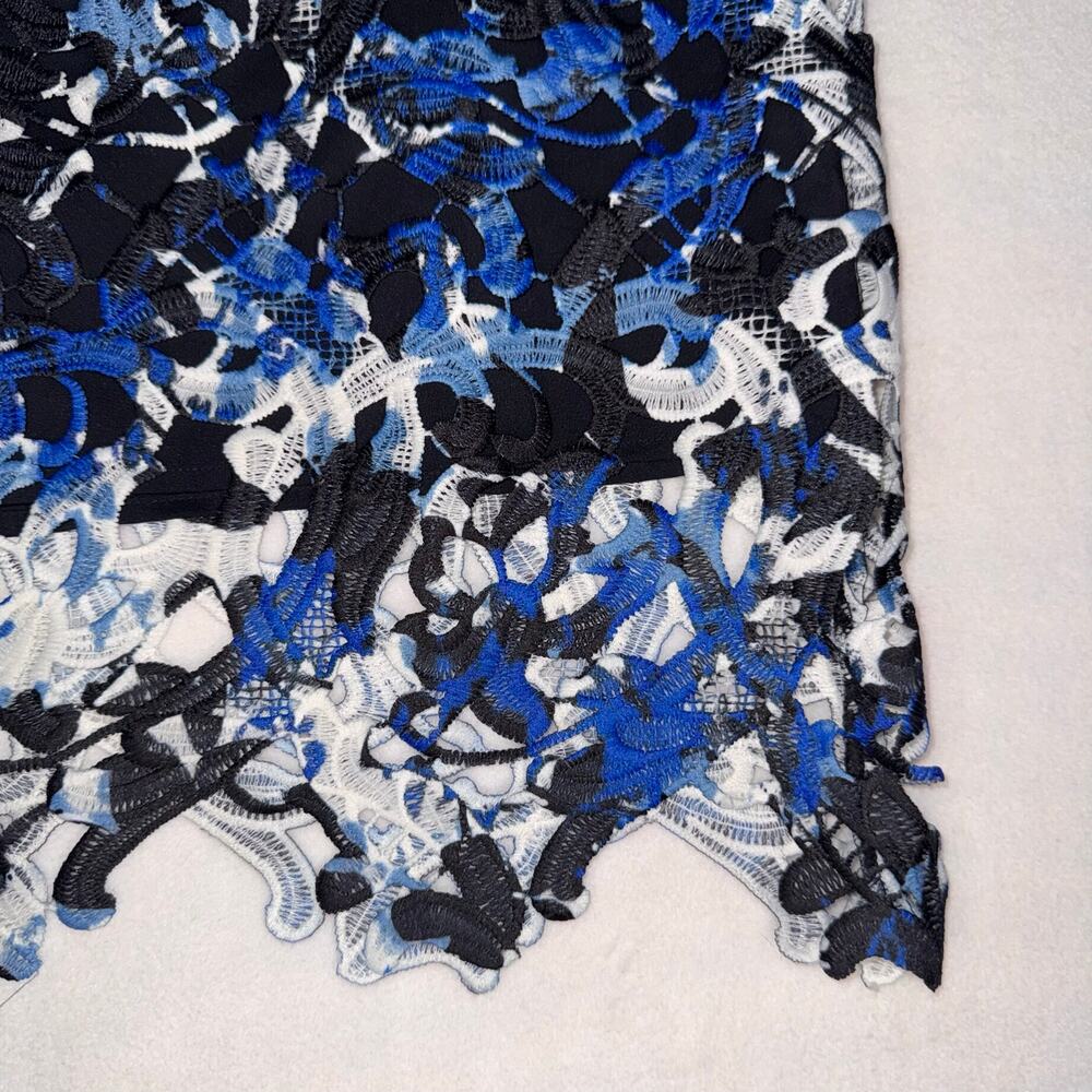 Black Eyelet Tahari Skirt - Picture 2 of 8